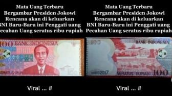 CEK FAKTA: Beredar Desain Baru Uang Pecahan Bergambar Muka Presiden Jokowi, Benarkah?