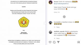 Viral Skripsi Mahasiswa UPN Veteran Jatim Bahas Korupsi Bansos Juliari Batubara