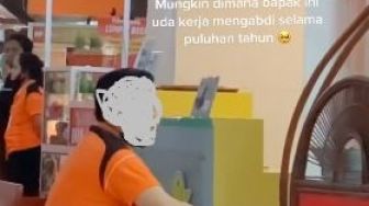 Supermarket Tiara Dewata Denpasar Bakal Pindah, Raut Wajah Pria Diduga Karyawan Ini Viral