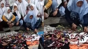 Video Viral Pengajar Pondok Pesantren Hancurkan Make Up Santriwati