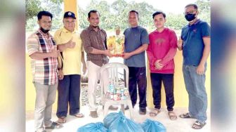 JMSI Kerja Sama Dengan BeritaOne.Id Salurkan Paket Sembako di Indragiri Hul