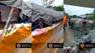 Nyesek! Tempat Pernikahan Ambyar Ketumpahan Minyak Sawit, Pengantin Malah Berujung Dirujak Warganet