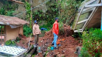 4 Wilayah di Kabupaten Bandung Barat Dalam Semalam Diterjang Tanah Longsor, Sejumlah Rumah Rusak Berat