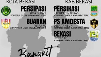 Bekasi Pride: Ini Lima Tim Asal Bekasi yang Wajib Orang Bekasi Tahu, Minus FC Bekasi City Milik Atta Halilintar