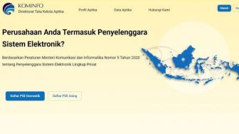 Begini Cara Cek Aplikasi dan Platform yang Terdaftar PSE Kominfo