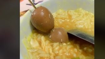 Viral Video Sate Telur Puyuh dan Soto di Makanan Catering Dipenuhi Belatung