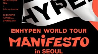 ENHYPEN Rilis Poster World Tour 'MANIFESTO' Pertamanya di Seoul