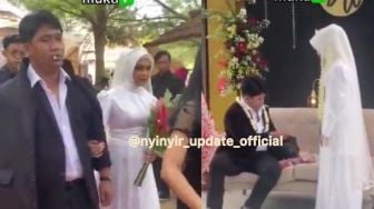 Video Viral Mempelai Pria Lemparkan Rp 100 Juta Mahar Nikah di Pelaminan Sambil Merokok