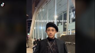 Kreatif! Remaja Padukan Brokat dan Batik di Citayam Fashion Week, Penampilannya Viral