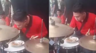 Viral Pria Main Drum Sambil Makan, Nama Eks Drummer A7X Mike Portnoy Dibawa-bawa Netizen