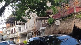 Kabel Melintang di Monkey Forest Ubud, Bus yang Melintas Pun Waswas