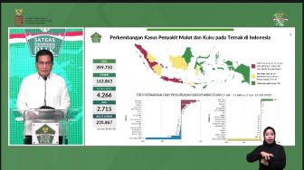 Update Penyebaran PMK: Seluruh Wilayah di Pulau Jawa Masuk Zona Merah