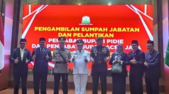 Ahmad Marzuki Lantik  Pj Bupati Pidie dan Pj Bupati Aceh Jaya