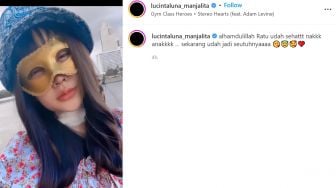 Bibirnya Dipuji Netizen: Jisoo Banget, Lucinta Luna Pamer Wajah Bagian Bawah Usai Operasi