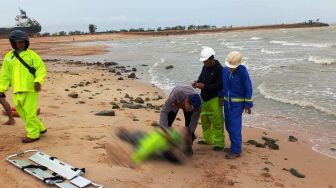 Diduga Terbawa Angin Kencang, Dua Mayat Ditemukan di Pantai Karimun: Diidentifikasi sebagai Pekerja PT MOS