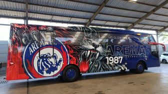 Arema FC Perkenalkan Bus Tim Terbaru, Jen99ala Makin Gagah dan Garang