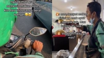 Sedih! Wanita Ini Ajak Makan Driver Ojol, Ternyata Abangnya Punya Kisah Nyesek