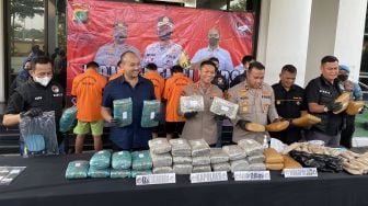 Bekuk Bandar Narkoba Jaringan Sumatera, Polres Tangsel Amankan Ganja Kering 39 Kg