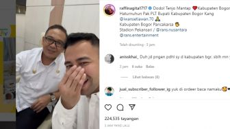 Datang Langsung ke Cibinong, Raffi Ahmad Promosikan Dodol Tenjo Bogor