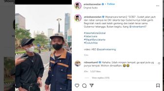 Remaja SCBD Sebut Gubernur DKI Jakarta Ridwan Kamil, Anies: Nasib Kalah Ganteng dan Kalah Tenar