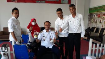 Pj Wali Kota Lhokseumawe Donor Darah di Kejari, Menyambut HBA