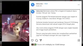 Viral, TNI Bentrok dengan Sopir Angkot di Jalan Raya, Bermula dari Teriakan 'Anjing' dan 'Monyet'