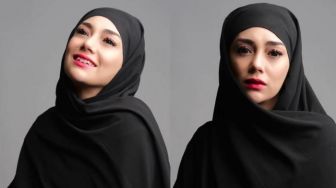 Cantiknya Celine Evangelista Pakai Hijab Saat  Pemotretan, Dipanggil Ukhti