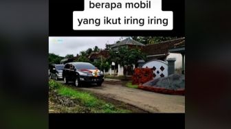 Iring-iringan Mobil Pengantin Jadi Sorotan, Warganet Malah Main Tebak-tebakan