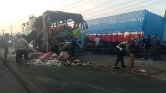 Kecelakaan Maut Bus PMH vs Truk di Jalinsum Asahan, Ini Identitas Sopir Tewas dan Penumpang Luka