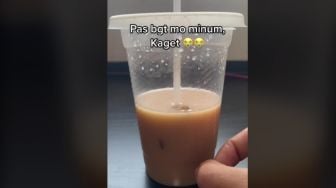 Temukan Cicak di Dalam Minuman yang  Sudah Habis Setengah, Warganet Ini Bingung sekaligus Bergidik