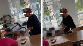 Kejam! Viral Video Bocah 4 Tahun Dipukuli Pakai Sapu oleh Ibunya Sendiri Gara-gara Tak Mau Makan