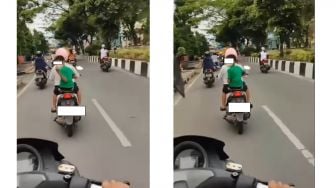 Aksi Bocil Acungkan Jari Tengah ke Pemotor Bikin Publik Nostalgia, Teringat Bocah Thailand yang Sempat Viral