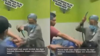 Tepergok Maling Kotak Amal, Pencuri Dimandikan Imam Masjid Ala Jenazah, Warganet: Auto Trauma