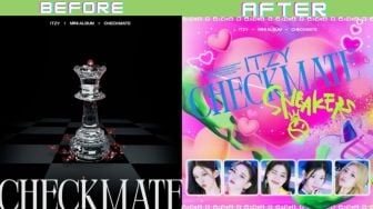 Dianggap Tak Sesuai Konsep, ITZY Mengubah Desain Cover Album Checkmate