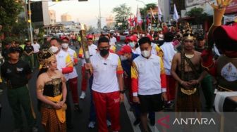 Ribuan Masyarakat Solo Sambut Meriah Torch Relay APG 2022