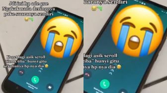 Nada Dering HP Adiknya Pakai Suara Sendiri, Bunyinya Bikin Ngakak