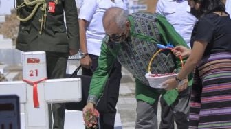 Presiden Timor Leste Ziarah ke Taman Makam Pahlawan di Kupang, Doakan Mantan Gubernur Timor Timur