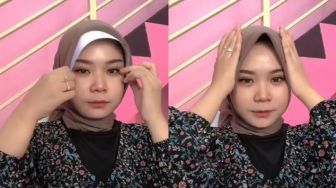 Pakai Barang Tak Terduga, Perempuan Ini Tunjukkan Cara Pakai Jilbab Anti Meleyot