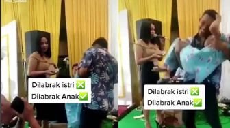 Bukan Istri, Anak Perempuan Labrak Ayah yang Asik Joget dan Sawer Biduan di Acara Hajatan