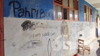 Siswa SMP Islam Sukabumi Kaget, Lihat Dinding Sekolah Dipenuhi Aksi Vandalisme Berkonten Pornografi
