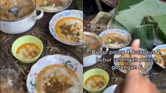 Viral Pedagang Jual Bubur Rp 1.000 Dapat Banyak, Warganet: Niatnya Sedekah