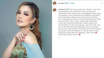 Dihujat Netizen, Astrid Tiar Minta Maaf Setelah Ledek Suara Keisya Levronka: Semoga Jadi Pembelajaran Saya