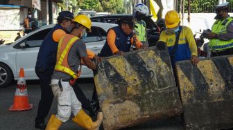 Tutup Jembatan Kapin Pondok Kelapa, Petugas: Minimalisir Kecelakaan