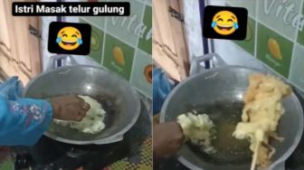 Wanita Ini Coba Bikin Telur Gulung, Suaminya Malah Ketawa Lihat Hasilnya