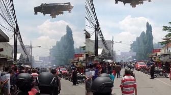 CEK FAKTA: Tersebar Video Penampakan UFO di Langit Daerah Tanah Abang, Benarkah?