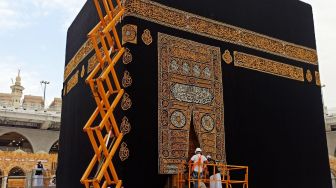 Kiswah Penutup Ka'bah Diganti saat Tahun Baru Islam 1 Muharram