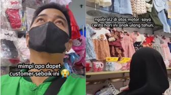 Bikin Haru, Driver Ojol Ini Dapat Kado Ultah untuk Anaknya dari Penumpang