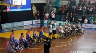 Laga Basket Kursi Roda APG 2022, Indonesia Kalah 10-14 atas Lawannya Filipina