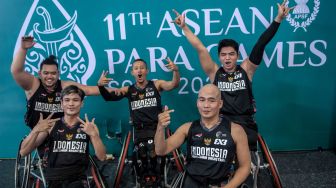Tim Basket Kursi Roda Indonesia Sumbang Perunggu di Ajang ASEAN Para Games 2022