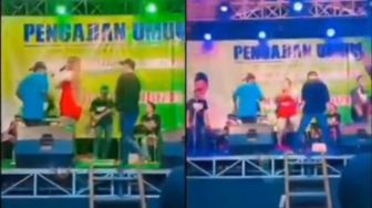 Viral Pengajian Umum Hiburan Dangdutan, Pengunjung Pria Naik Panggung Kasih Saweran, Publik: Konsepnya Gimana?